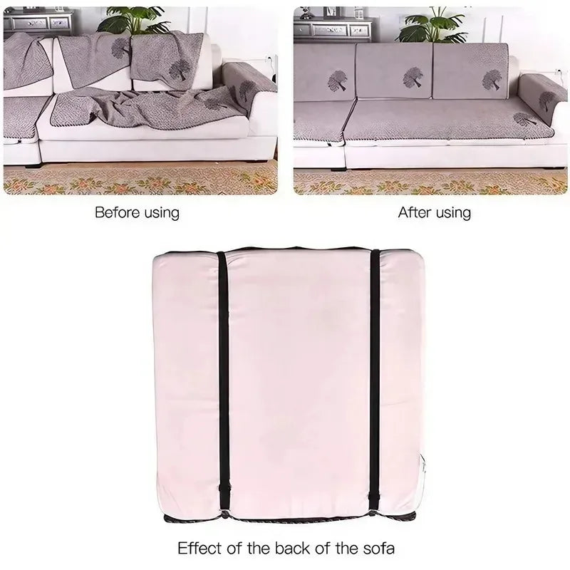 4PCS Double Clip Sheet Fasteners - Versatile Sheet Clips for Bed Sheets and Sofa Covers with Non-slip Adjustment
