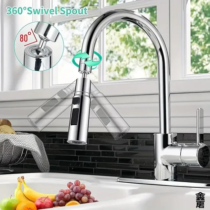 3 Modes Anti-Splash Shower Sprayer Kitchen Filter Faucet Extender  Water Saver Home Universal Faucet