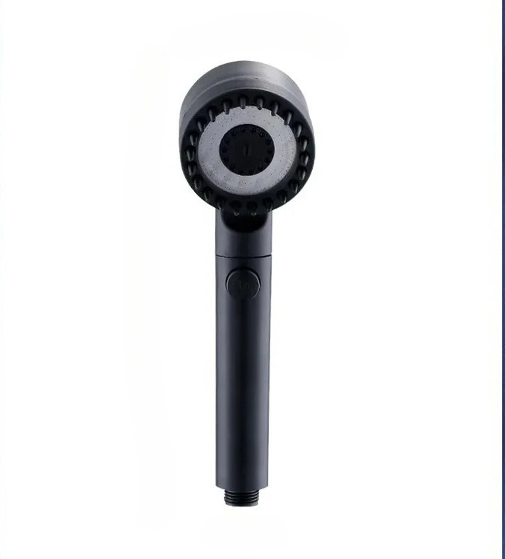 High Pressurized Filter Shower Head 3-mode Adjustable Spray with Massage Brush Rain Faucet Bathroom Accessories