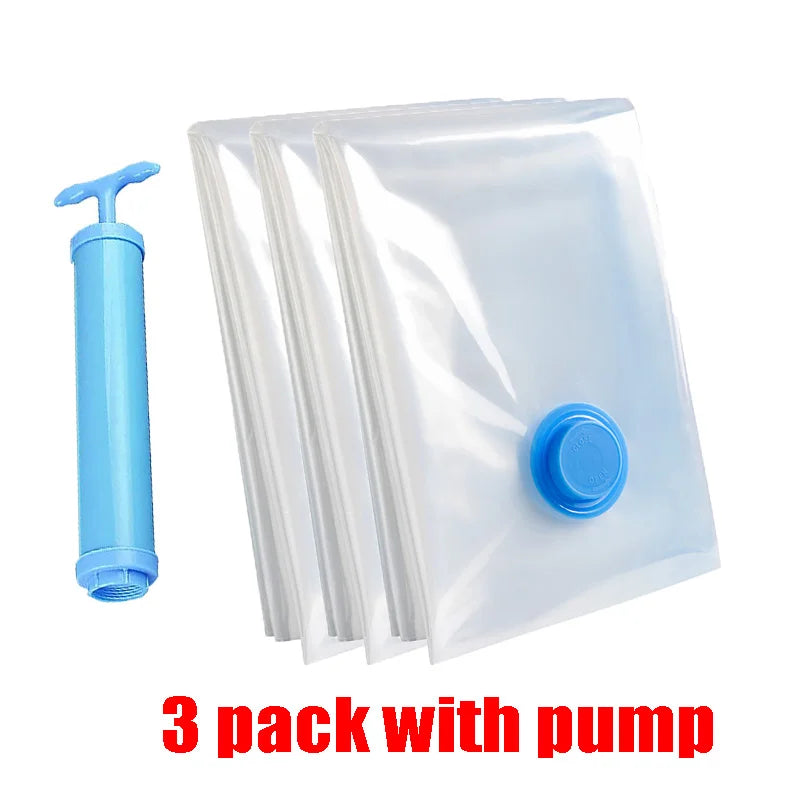 Vacuum Storage Bags Wardrobe Organizer Vacuum Seal Bag Space Saving Bags for Clothes Pillow Bedding Blanket Packaging Storager