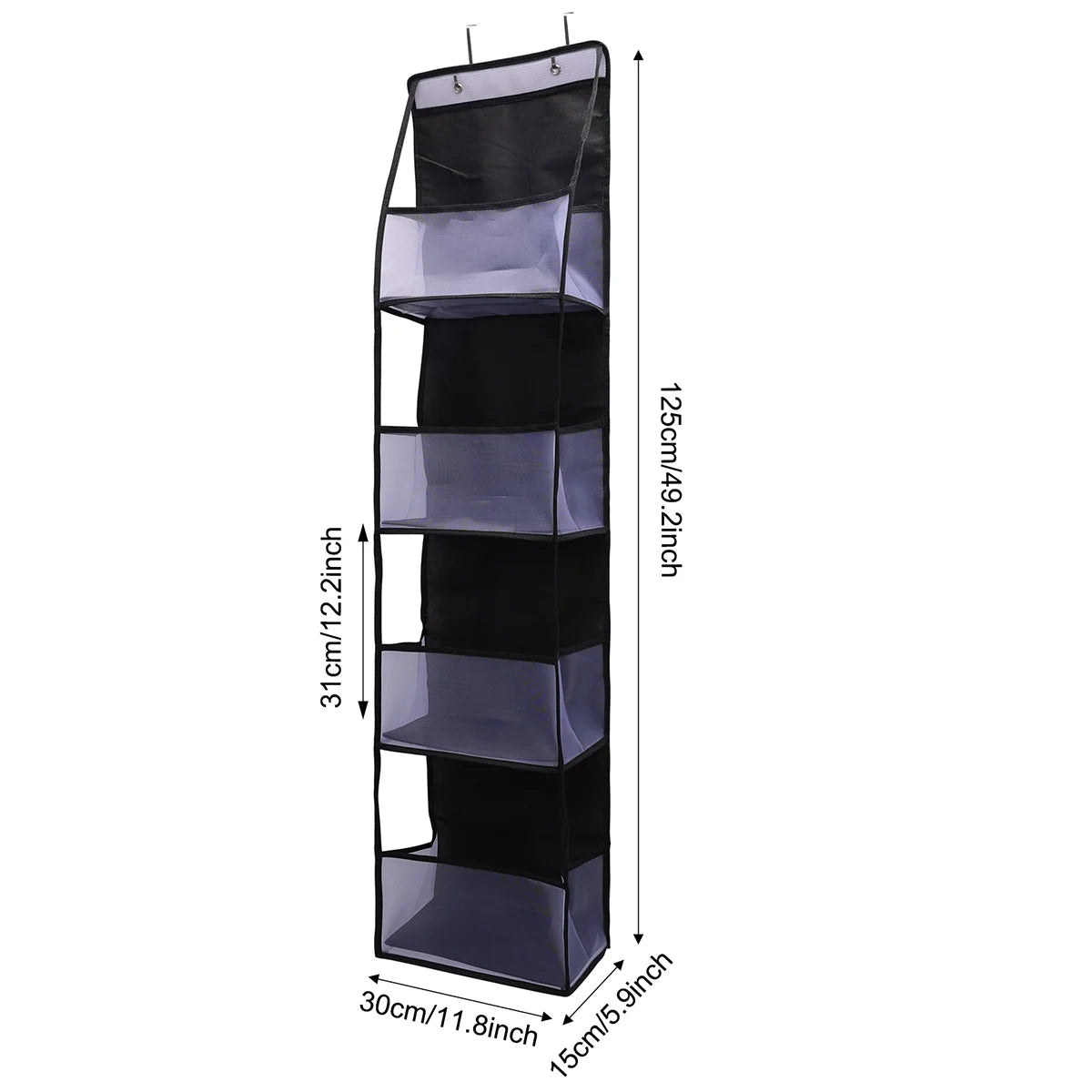 1pc 4 /6Layer Over The Door Hanging Organizer Cosmetics Wall Hanging Storage Organizerfor Nursery Bathroom Closet Bedroom Dorm
