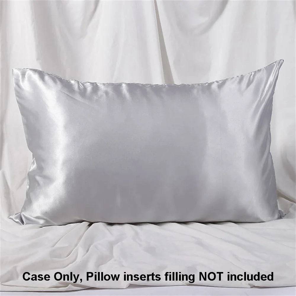 1pc Satin Pillowcase for Skin and Hair, Satin Pillow Cases Set of 1 Soft Breathable Smooth Cooling Pillow Covers for Sleeping