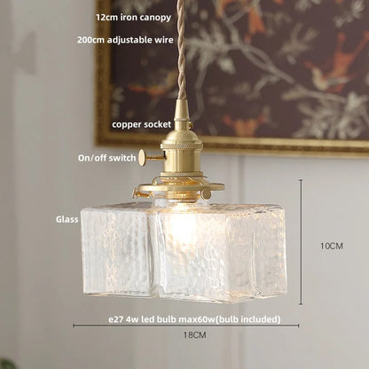 IWHD Clear Glass LED Pendant Lights Dining Living Room Cafe Brass Nordic Modern Simple Home Decor Hanging Lamp Lamparas Colgante