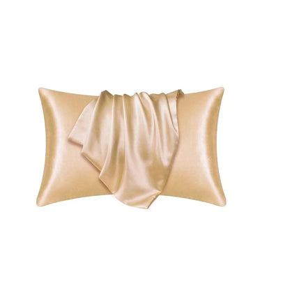 Pillowcase Silk Pillow Cover Silky Satin Hair Beauty Pillow case Comfortable Pillow Case Home Decor wholeStandard/Queen 1PC