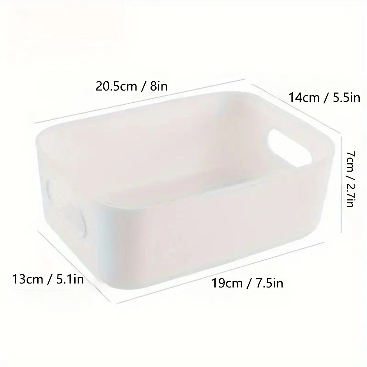 10pcs Large Capacity Storage Box with Cover Household Plastic Toy Storage Basket Snack Sundries Storage Box Desktop Organizer
