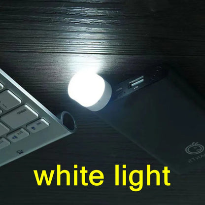 Small USB Plug Lamp LED Night Light Computer Mobile Power Charging Mini Book Lamps LED Eye Protection Square Reading Light