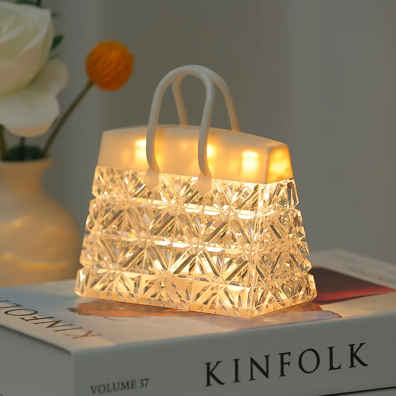 Interesting Handbag Shaped Table Lamp Shade Reading Living Room Bedroom Bathroom Home Decor Fashion Science Fiction Night Light