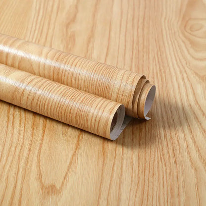 Vinyl Self-adhesive Waterproof Wood Wallpapers Wall Stickers for Wall in Rolls Furniture Renovation Film Bedroom Home Decor PVC