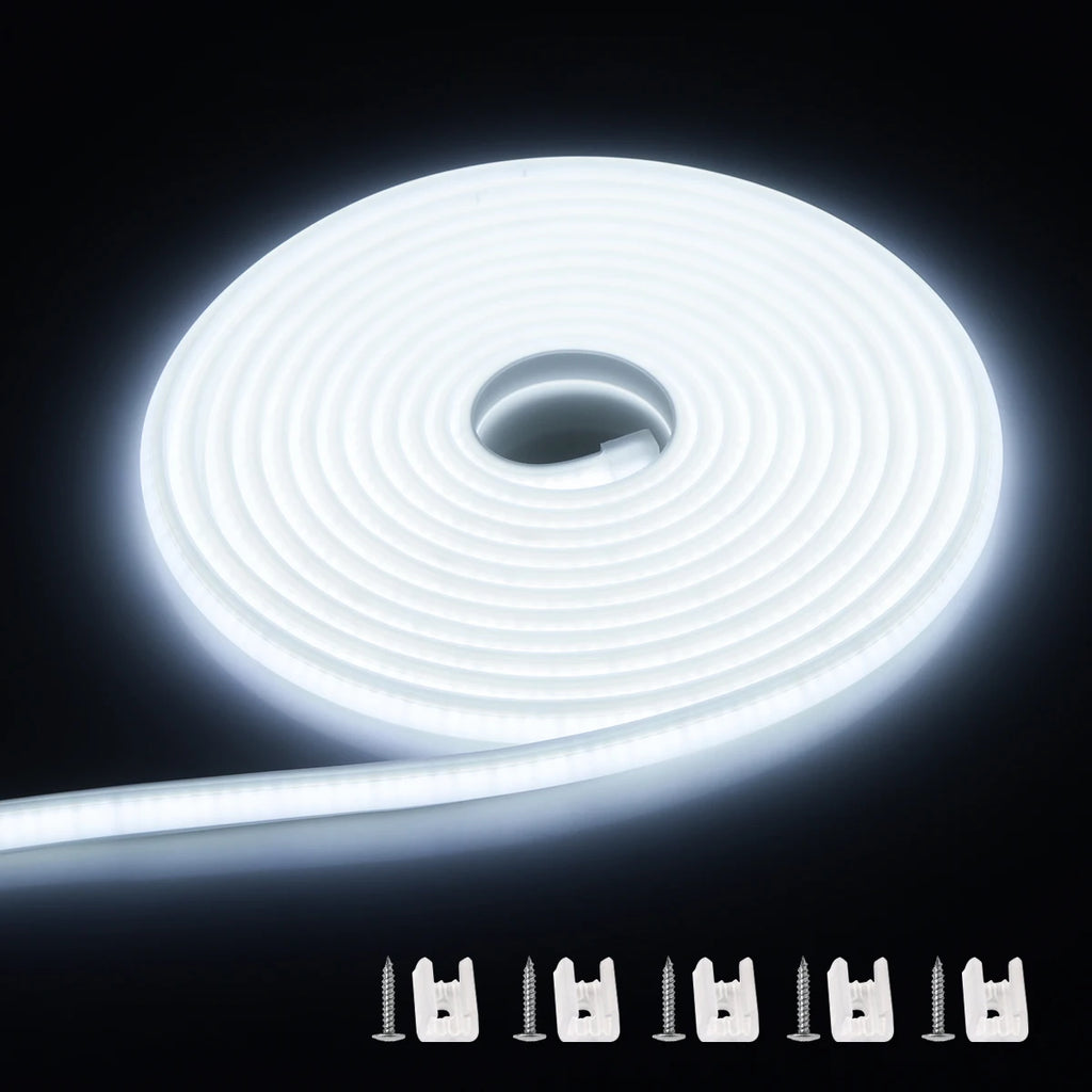 Waterproof Best Under Cabinet Light Kitchen COB LED Light with Button Switch Cord 220V 110V EU / US Plug Strip Lamp for cocina