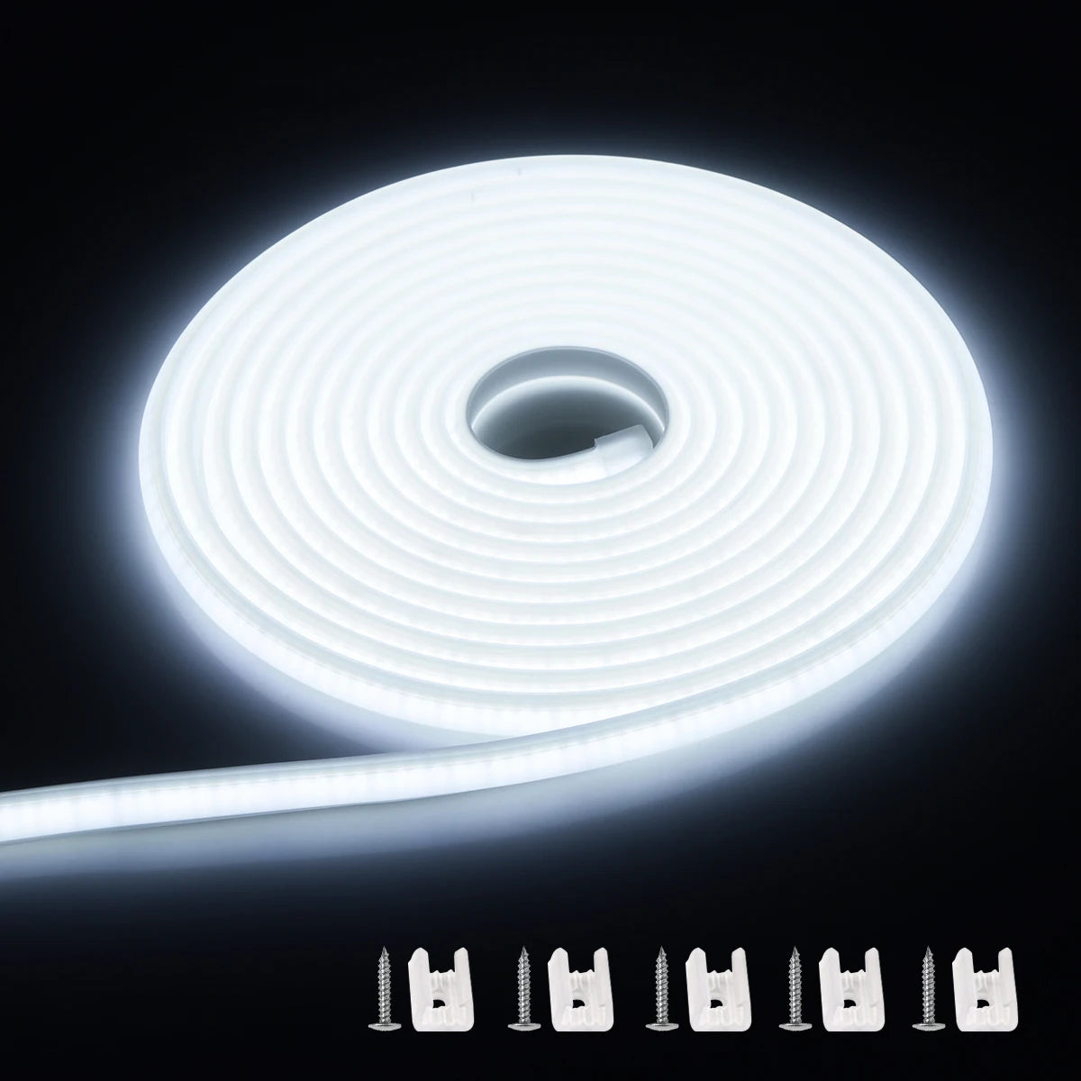 Waterproof Best Under Cabinet Light Kitchen COB LED Light with Button Switch Cord 220V 110V EU / US Plug Strip Lamp for cocina