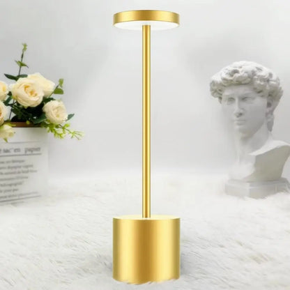 LED Classic Table Lamp USB Rechargeable Night Light Stepless Dimming Touch Desk Lamp 3 Colors Bedside Lamp Bar Hotel Decoration