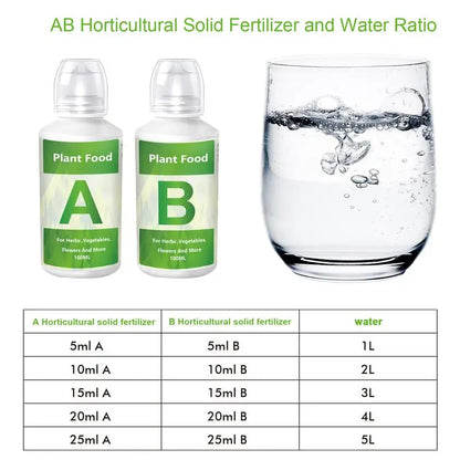 Fertilizer A and B Hydroponic Garden Plant Food Plant Fertilizer For Flowers Vegetables Grass Nutrients Garden Plant Using