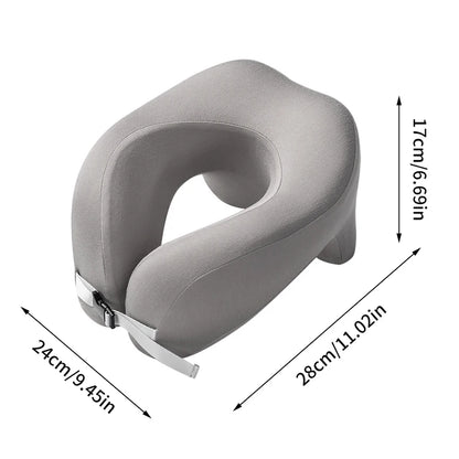 Pillow Travel U-Shape Pure Memory Foam Neck Pillow For Airplane Office Nap Cervical Pillows Flight Sleeping Head Neck Support