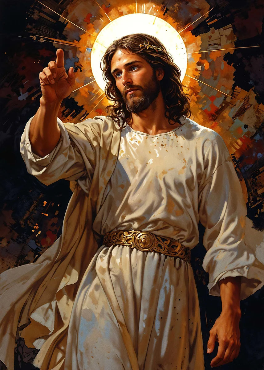 Retro Religion Jesus Walking On Water Lost Lamb Classic Posters Prints Canvas Painting Wall Art Picture Living Room Home Decor