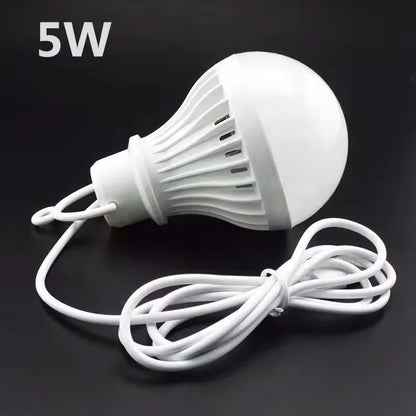 3W 5W 7W USB Lamp Bulb Portable Camping Lantern Lamp LED Power Reading Book Light For Outdoor Camping Tent Emergency Lighting