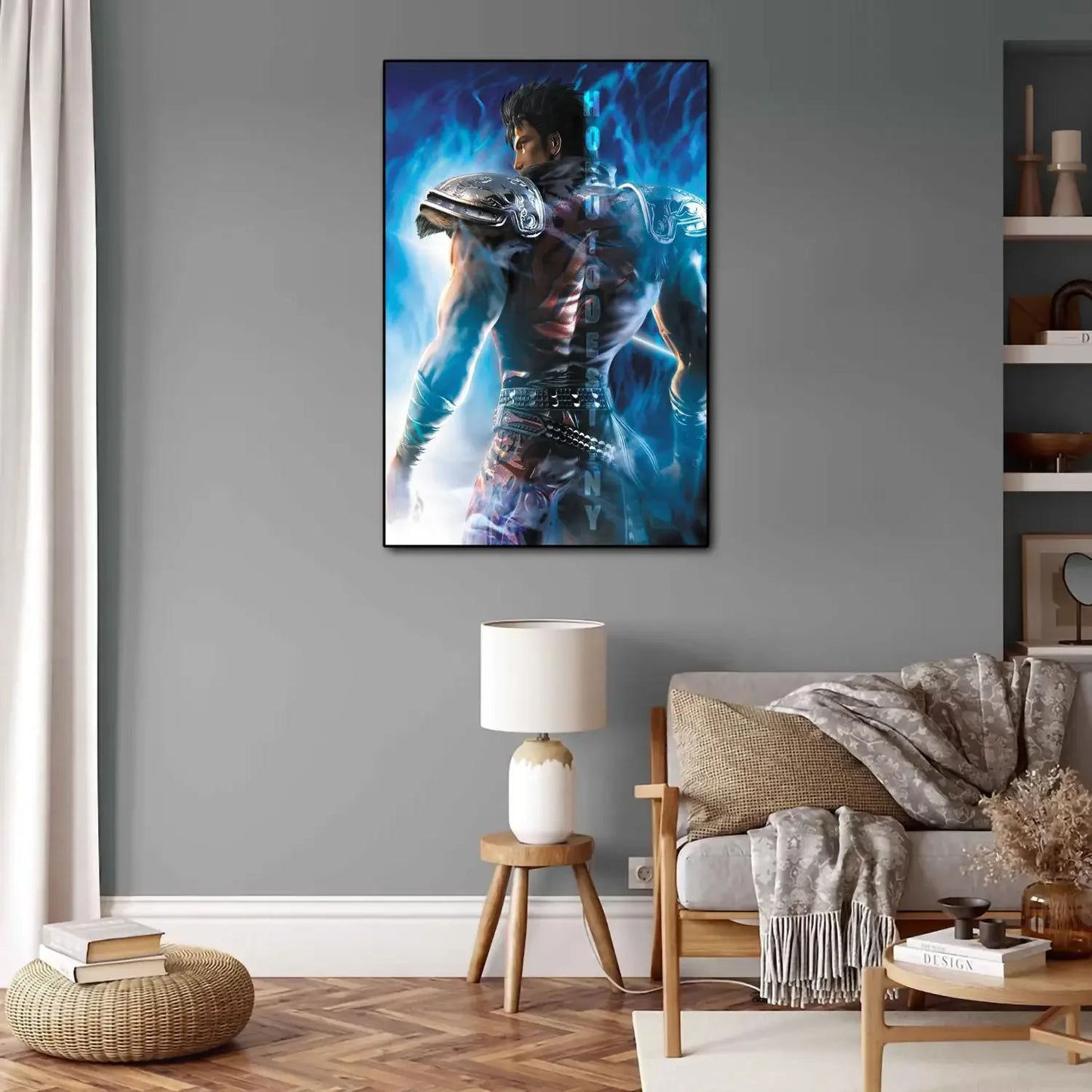 Hokuto No Ken Anime Video Game Canvas Painting Art Poster and Wall Art Picture Print Modern Family Bedroom Home Decor Posters