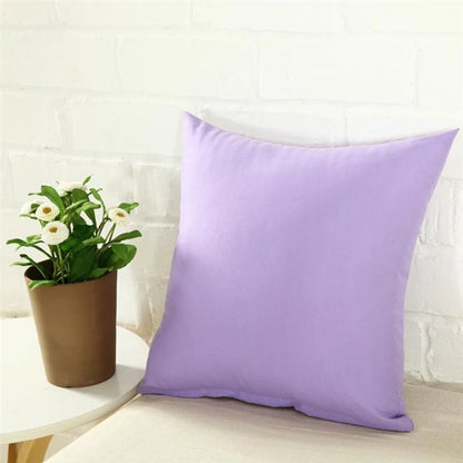 40*40cm Pillow Case Solid Color Sofa Cushion Backrest Pillowcase Family Living Room Cushion Waist Cushion Cover For Household