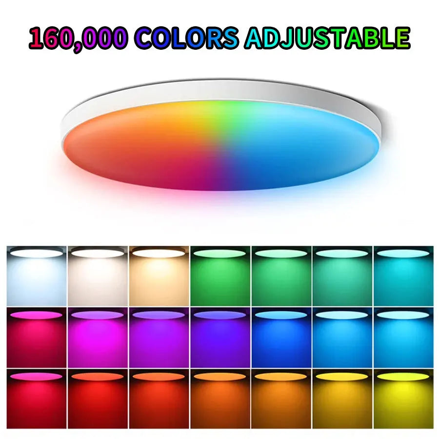 24W Tuya Ceiling Light Wifi Bluetooth AC85-265V RGB WW CW Living room  Decoration LED Lamp Smart life APP with Alexa Google Home
