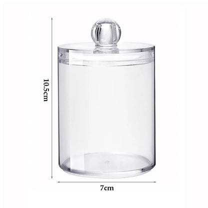 1pcs Acrylic Cotton Swab Makeup Organizer Cosmetics Storage Box Portable Make Up Cotton Pad Holder Container Storage Case