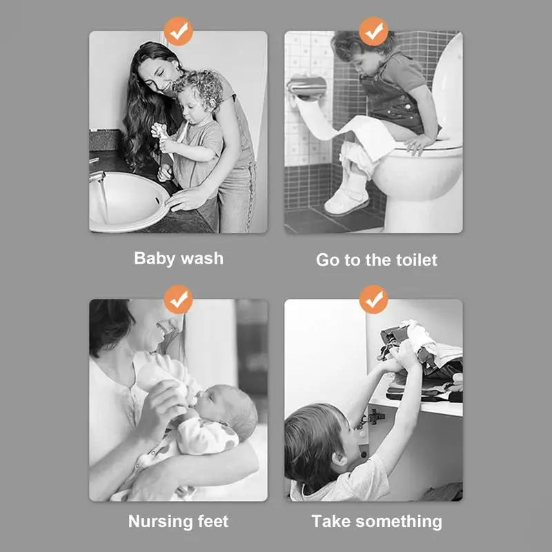 Toilet Squat Stool Non-slip Bathroom Potty Step Stool Ergonomic and Stable Squatting Stools Heavy Duty Potty Stool for Children
