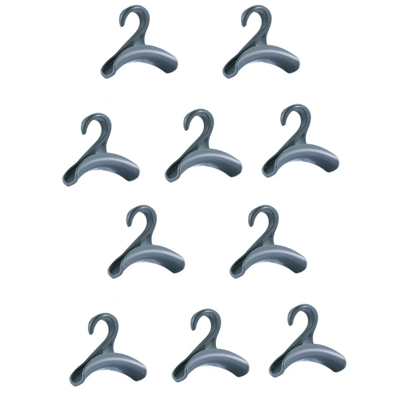 5pcs/set Arch Coat Rack Hook Bag Holder PP Material for Home Closet Storage Hat Scarf Shawl Purse Handbag Organizer Hooks
