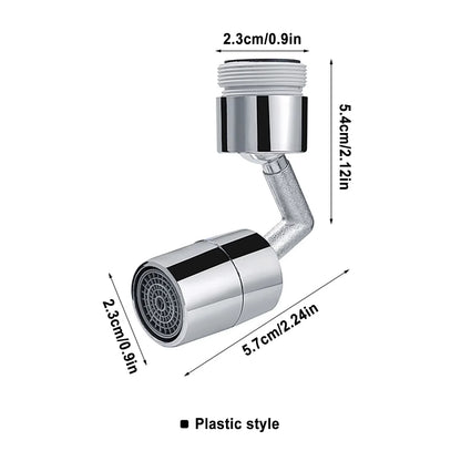 720° Universal Faucet Extender Aerator, Rotating Splash Proof Water Saving Faucet Adapter, ABS Plastic Washbasin Faucet Nozzle f