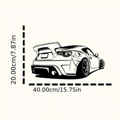 HelloYoung Metal Racing Car Wall Art Durable Sports Decor for Kids Room