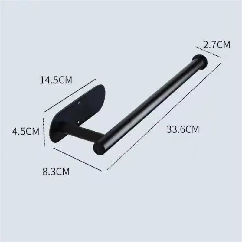 Multifunctional Paper Towel Holder with Storage Rack for Toilet Paper & Cling Film, Kitchen and Bathroom Organizer