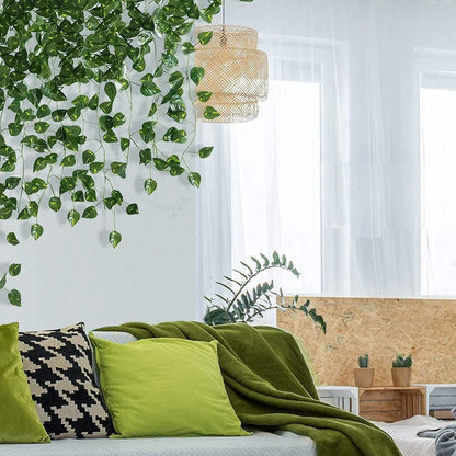 1/3/6/12pcs,Realistic Artificial Ivy Leaves Garland - Artificial Plants & Greenery for Weddings, Parties, Home Decor