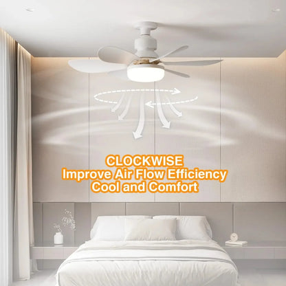 Ceiling Fan with Light with Remote Control E27 LED Ceiling Fan Lamps for Room Living Room Bedroom Kitchen Home Use