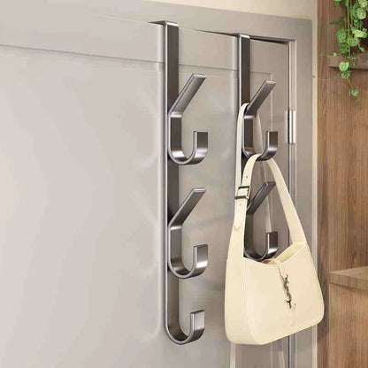 Easy Installation Door Hook-Strong Metal Coat Rack, Suitable for Clothes, Hats and Bags-Space Saving Design, Suitable for Bedroo