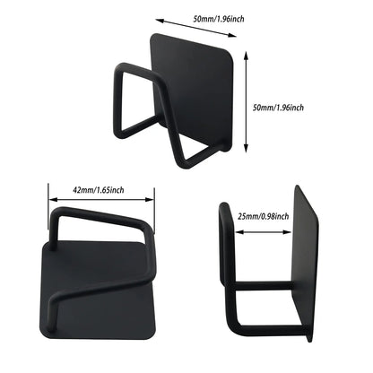 2PC Stainless Steel Sink Sponge Rack with Steel Wire Ball Kitchen Sponge Holder for Draining And Cleaning the Inner Wall