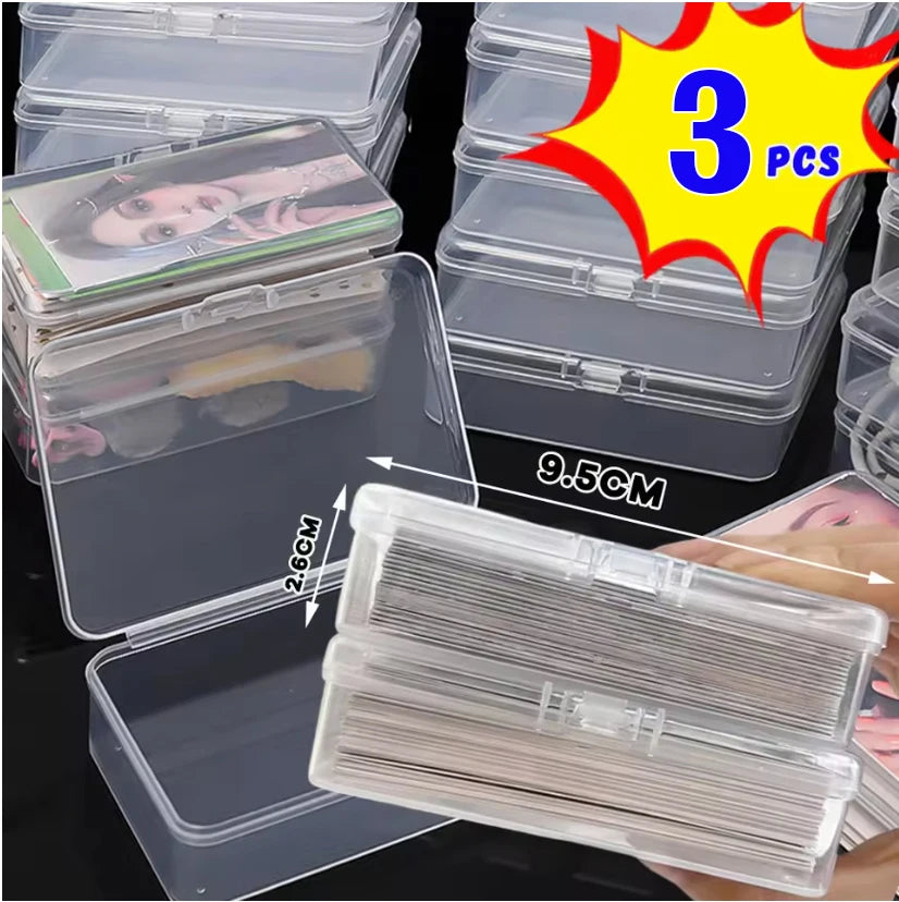 3/5/10Pcs Plastic Boxes Playing Cards Container Storage Case Packing Poker Game Card Box Board Games Card Organizer