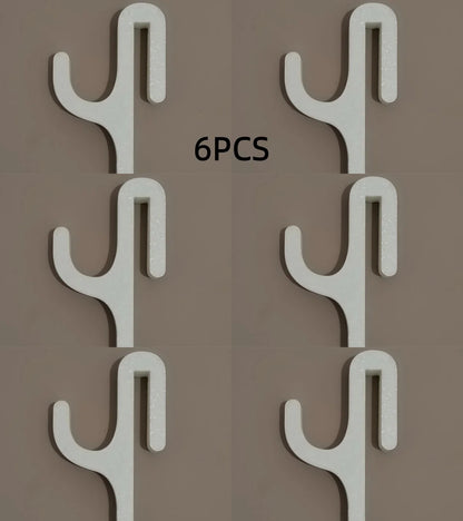 New Modern Plastic Shower Hook Suitable for 8mm Glass Doors Bathroom Organizer, Towels and Clothes Holder Bathroom Accessories