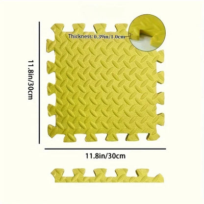 16PCS 30x30cm EVA Puzzle Mat – Thick Baby Play Mat for Kids, Non-Slip & Waterproof Crawling Floor Tiles, Interlocking Foam Rug