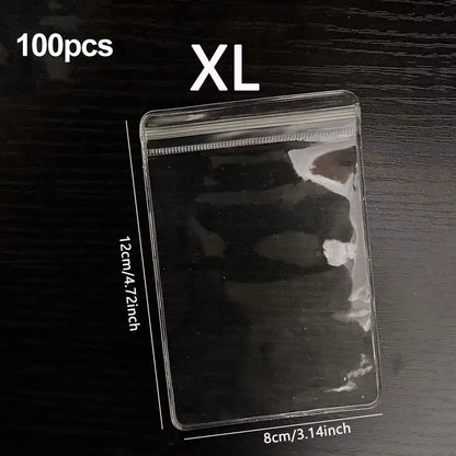 Clear Earring Bags Waterproof Bags Thickened Reusable Storage Pouch for Jewelry Rings Necklace Bracelet