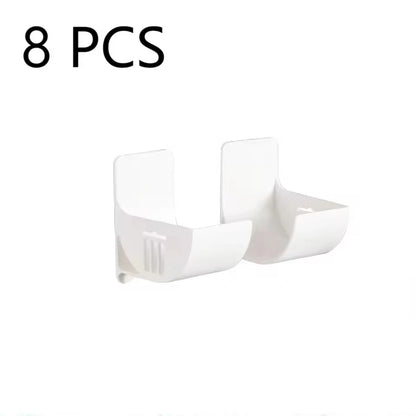 Wall Mounted Organizer No Hole Storage Tray Kitchen Shelf Cling Film Trash Bag Organizer Cabinet Refrigerator Side Storage Shelf