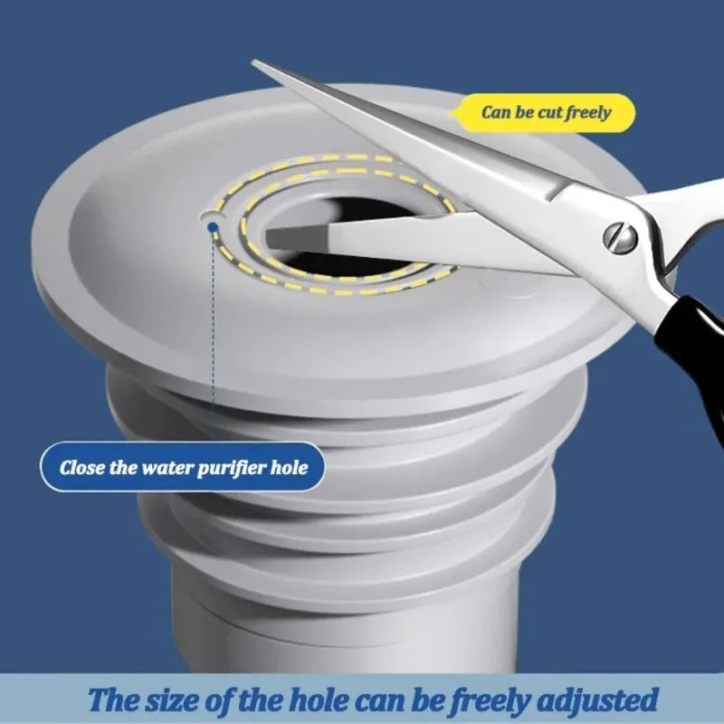 Bathroom Sewer Seal Ring Anti-odor Leak-Proof Kitchen Sink Sewer Pipe Plug Washing Machine Floor Drain Connector Stopper