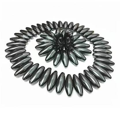 2/4Pcs Multiple Sizes Black Fridge Magnets Strong Magnetic Rugby Ball Oval Magnet Beads Set Health Care Massager Home Decor Gift