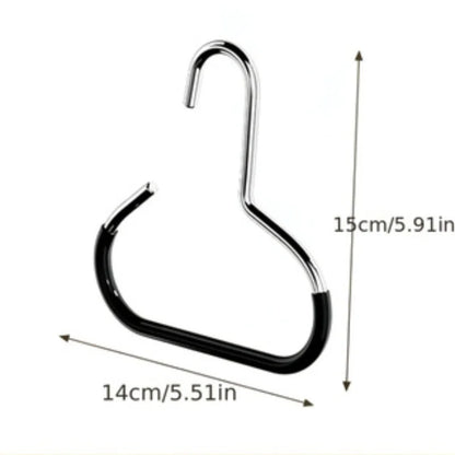 5pcsVersatile Manganese Steel Round Hook - Perfect for Hats, Ties, Scarves & Bags, Strong Load-Bearing, Non-Deformable