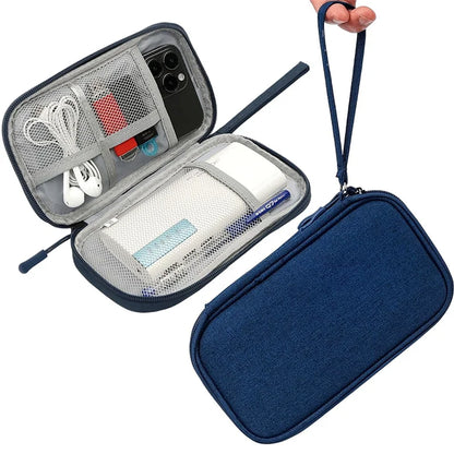 NEW Travel Organizer Bag USB-Cable Storage Organizers Pouch Carry Case Portable Waterproof Double Layers Storage Bags Cable Cord