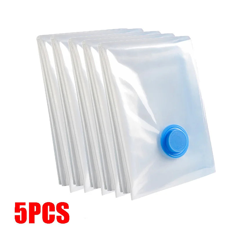 Vacuum Storage Bags 8-18Pc Space Saver Bag Travel Rechargable Air Pump Various Seal Bag Pump for Compress Clothe Blanket Luggage