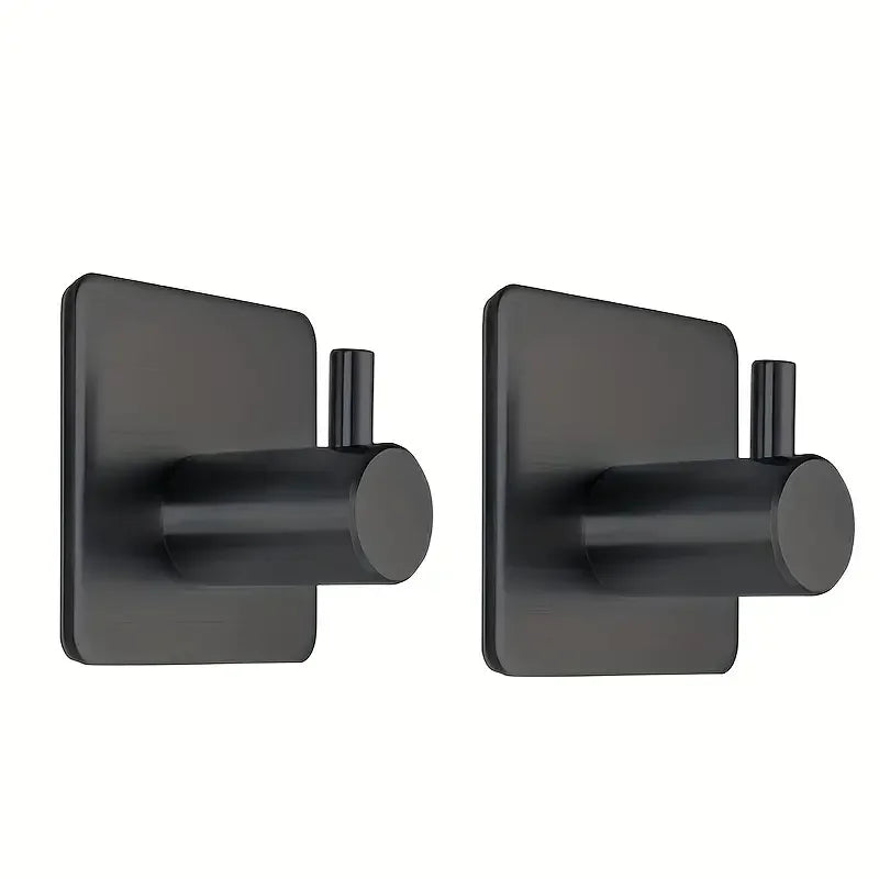 Adhesive Wall Hooks Towel Key Cloth Coat Rack Door Bathroom Robe Hanger Kitchen Bag Sticky Hook Organizer For Hanging Hat