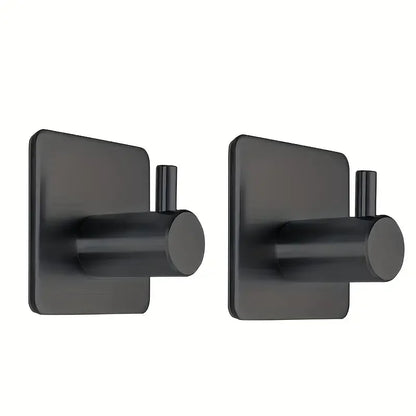 Adhesive Wall Hooks Towel Key Cloth Coat Rack Door Bathroom Robe Hanger Kitchen Bag Sticky Hook Organizer For Hanging Hat