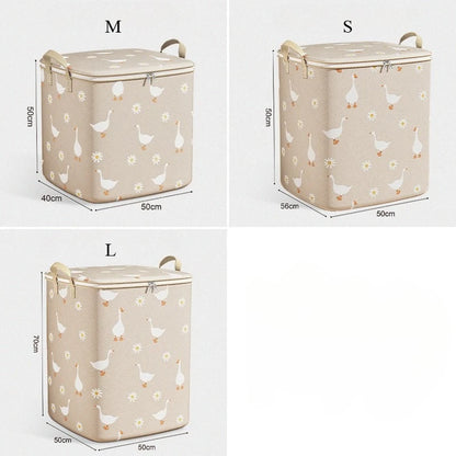 2025 Cotton Quilt Storage Bag Large Capacity Quilt Storage Box Non Woven Clothes Special Storage Moving Luggage Bag Portable