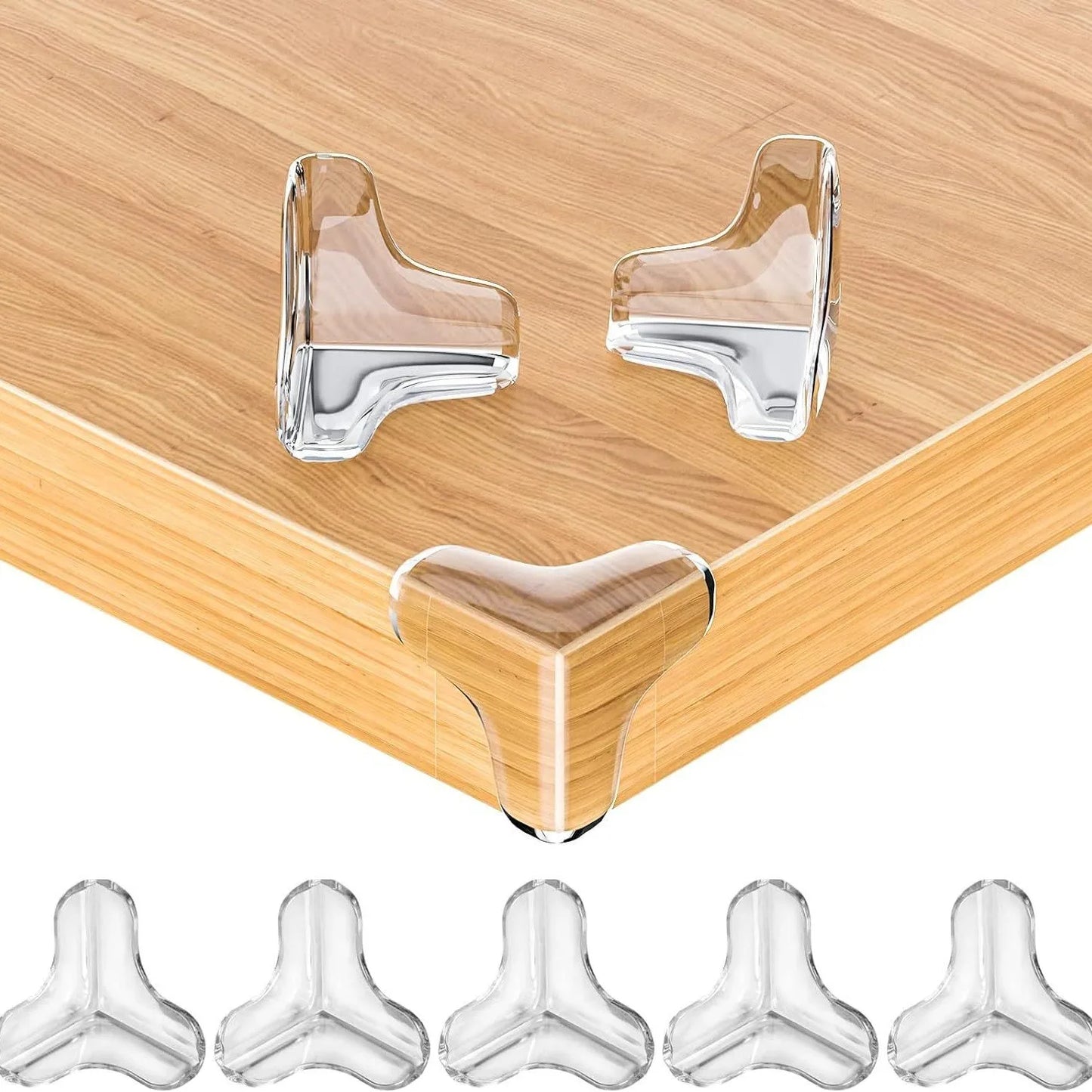 8/10/12pcs Transparent Anti-bump Corner PVC Padded Child Safety Corner Protector Baby Anti-bump Protector Table Corner