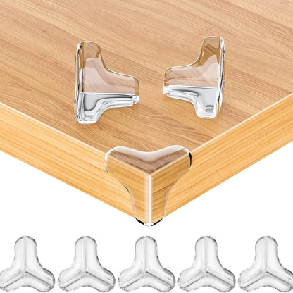 8/10/12pcs Transparent Anti-bump Corner PVC Padded Child Safety Corner Protector Baby Anti-bump Protector Table Corner