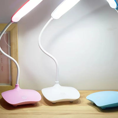 LED Desktop Desk Lamp USB Rechargeable Lighting Eye Protection Room Night Light Bedroom Bedside Student Reading Lamp