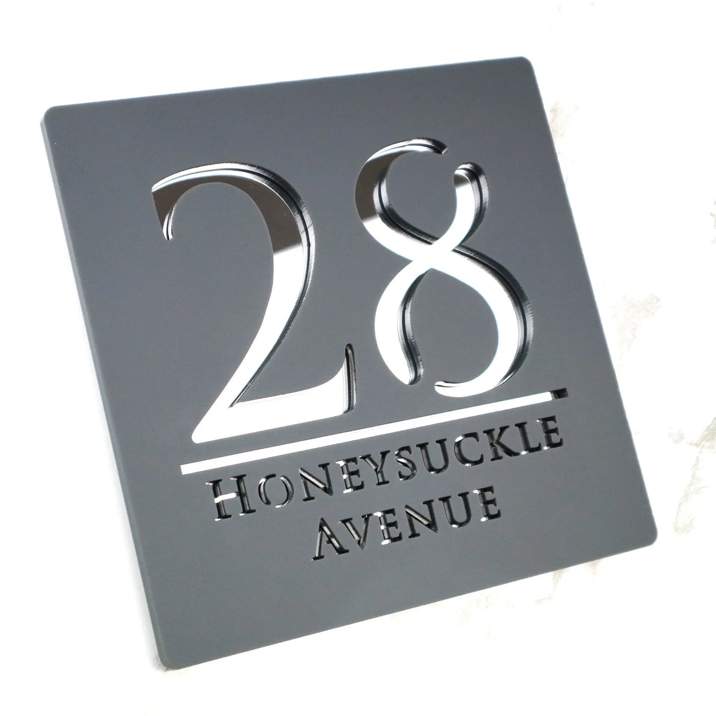 Personalized Custom Acrylic Modern House Numbers Sign Door Address Street 3D Letter Number Plaques Outdoor Name Home Decor Plate