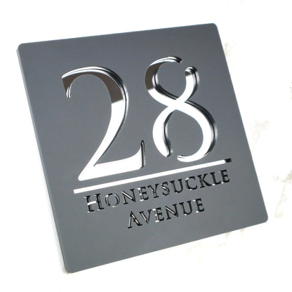 Personalized Custom Acrylic Modern House Numbers Sign Door Address Street 3D Letter Number Plaques Outdoor Name Home Decor Plate